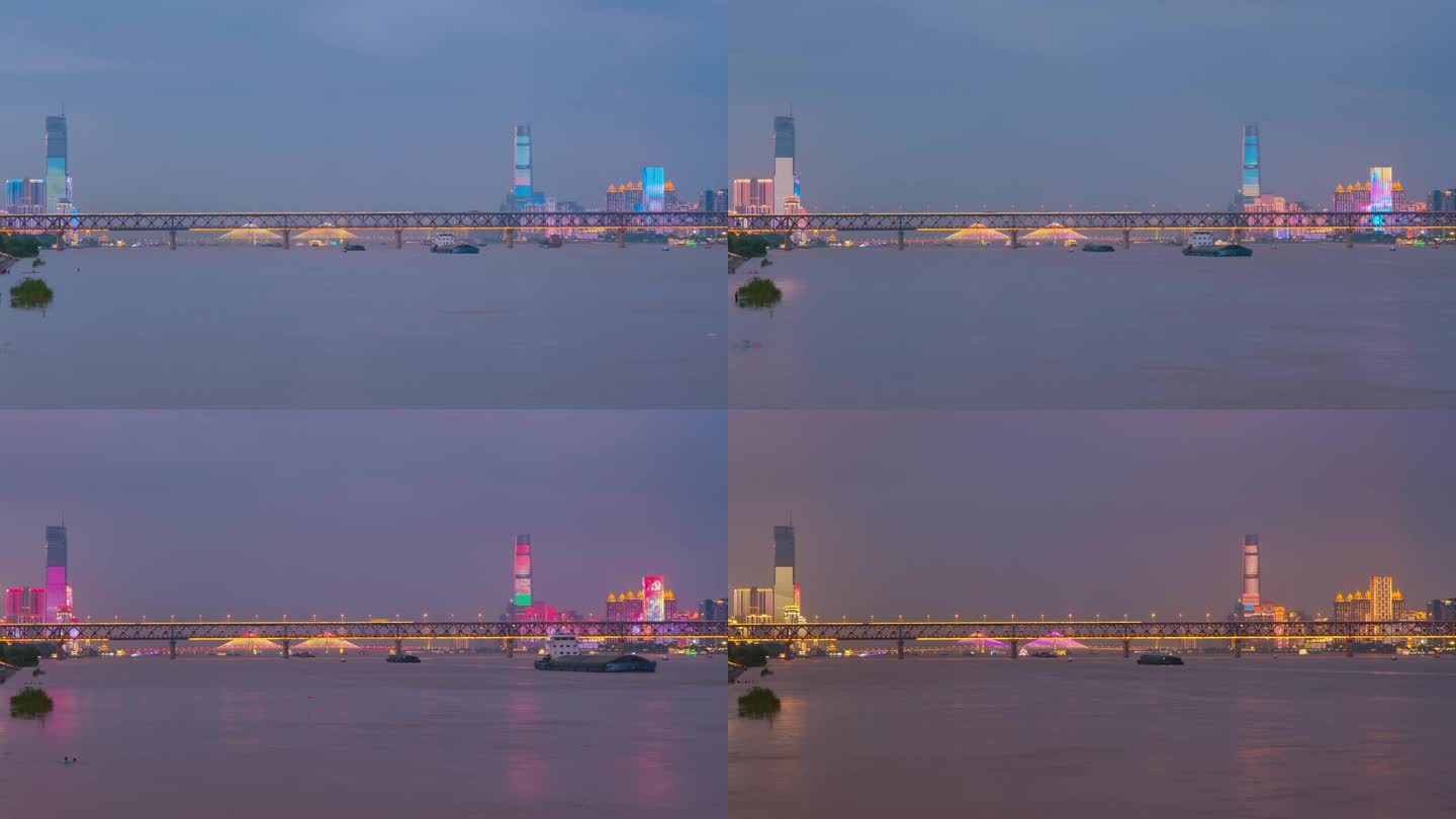 武汉城市天际线夜景