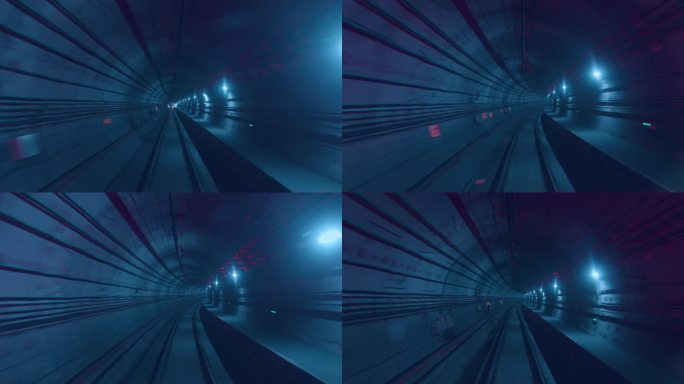 地铁隧道科技感素材
