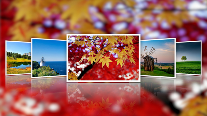 唯美炫酷3D轮播电子相册PR模板