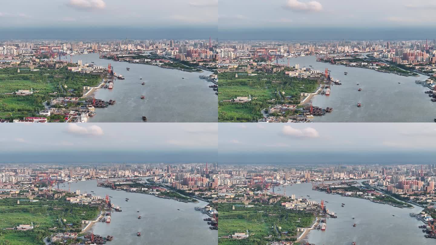 视频原素材-上海浦东、杨浦，黄浦江两岸