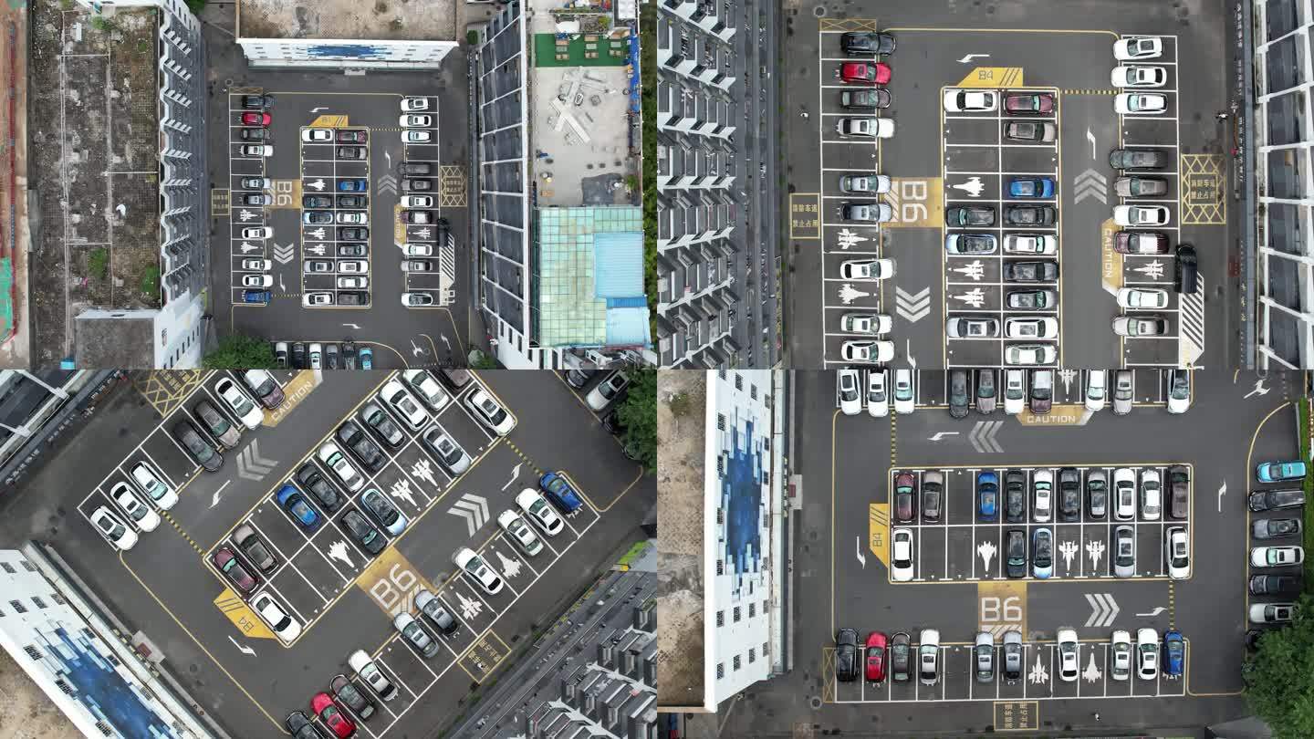【正版素材】生态停车场 智慧停车场