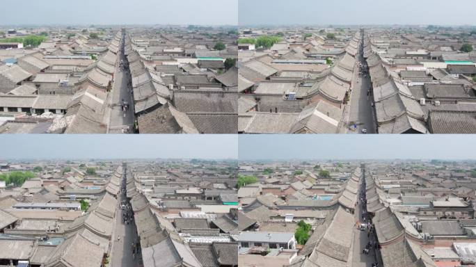 山西晋中平遥古城景区大气宣传片航拍