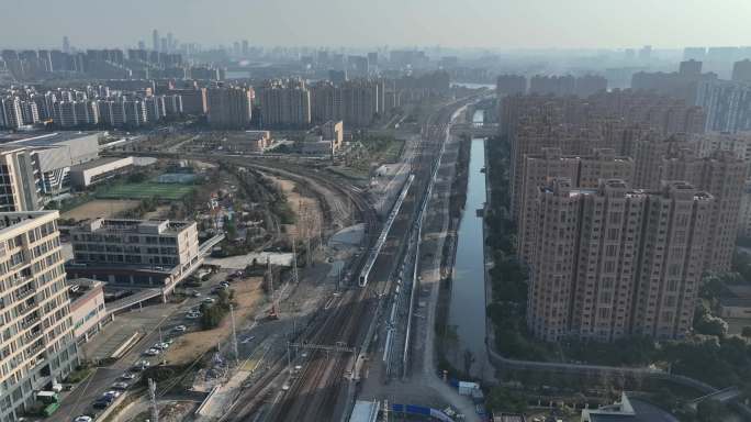 宁波江北庄桥火车站航拍i航拍