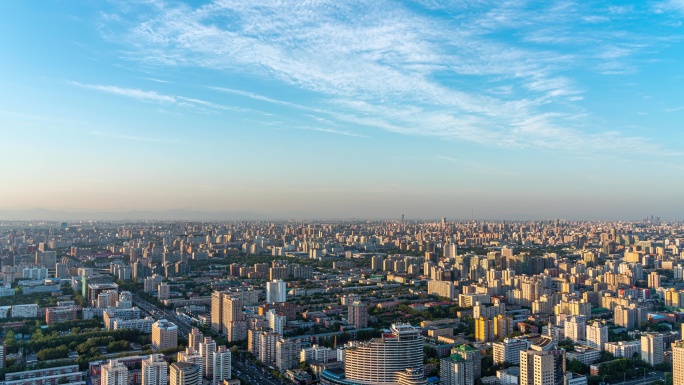 北京城区白天延时