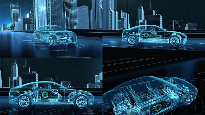 科技 汽车 新能源 全息 城市 ae模板