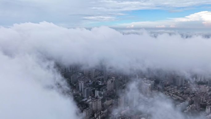 南京新街口CBD高楼航拍4K超清素材