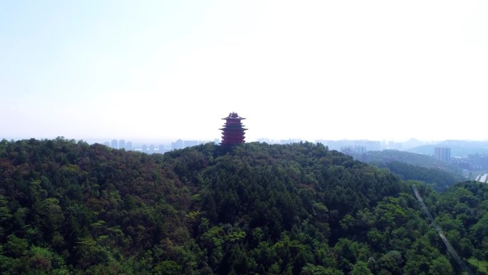 辽宁省 丹东市 航拍 锦江山 景区景点