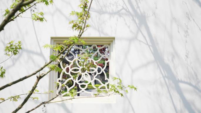 传统中式古建筑花窗