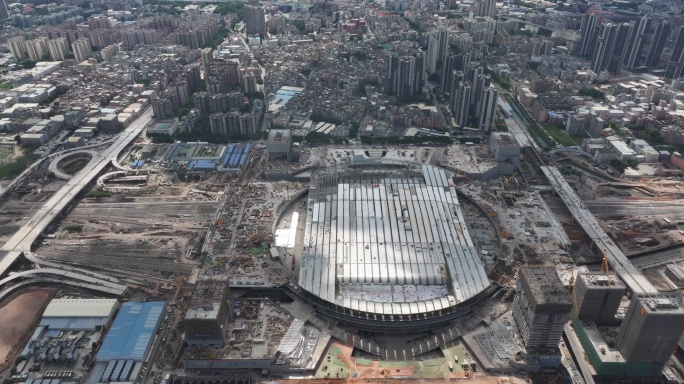 广州火车白云站建设全貌