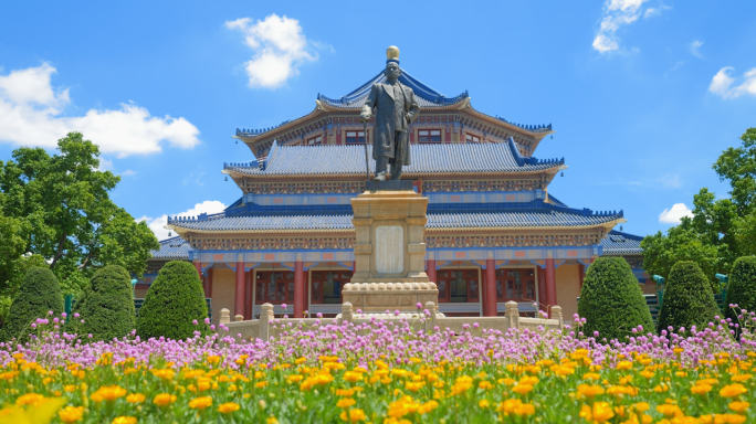 广州中山纪念堂 孙中山雕像