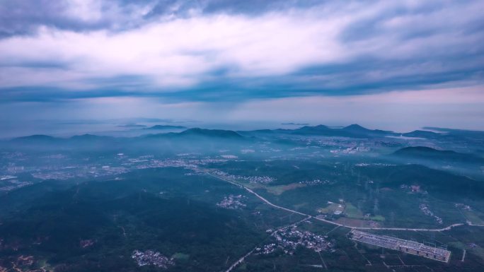 太湖山水云雾缭绕4K延时摄影