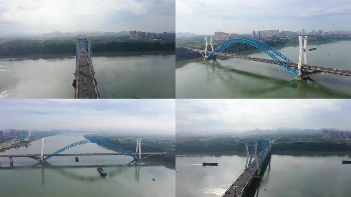 湘潭莲城大桥航拍