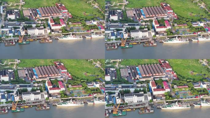 视频原素材-航拍中国海监码头