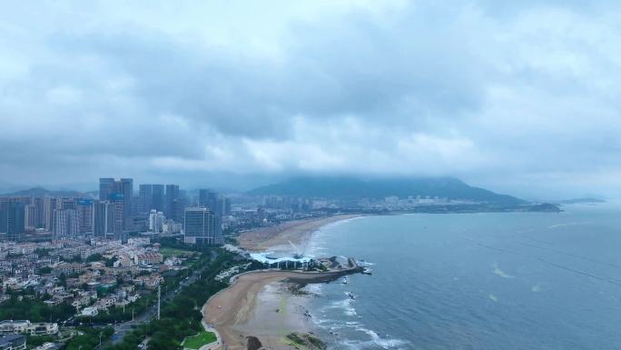 崂山石老人海水浴场平流雾