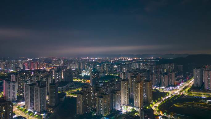 重庆科学城 重庆高新区 城市夜景全景