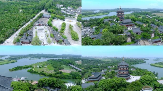 海南博鳌东方文化苑及博鳌禅寺航拍02