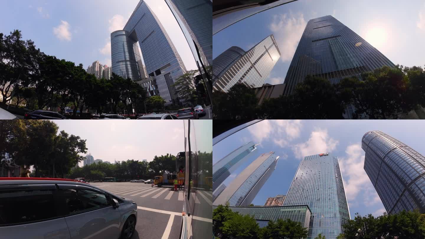 坐公交看广州摩天大楼