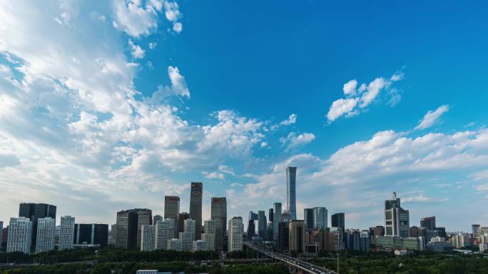 【4K】北京国贸延时 CBD城市车流