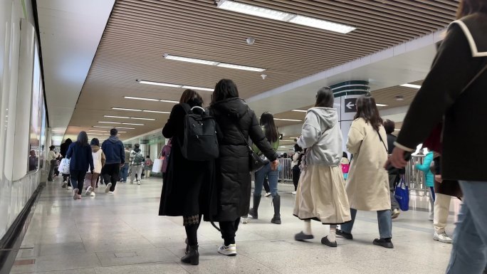 上海地铁乘地铁坐地铁 搭地铁乘客地铁出行