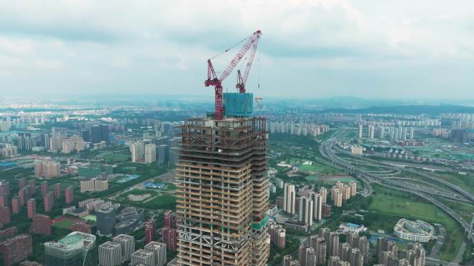 建设中的南京河西金融城二期