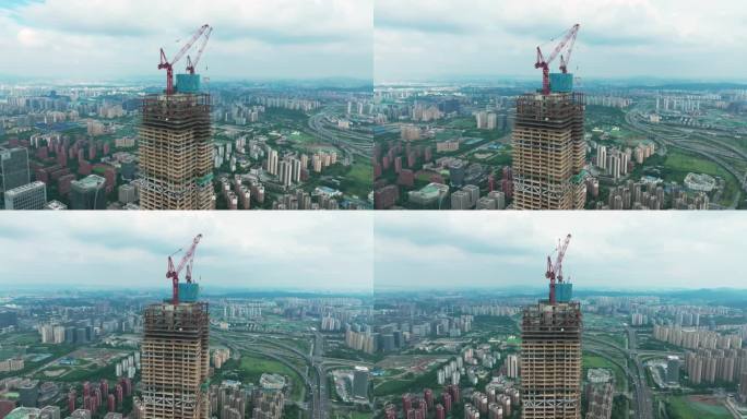 建设中的南京河西金融城二期