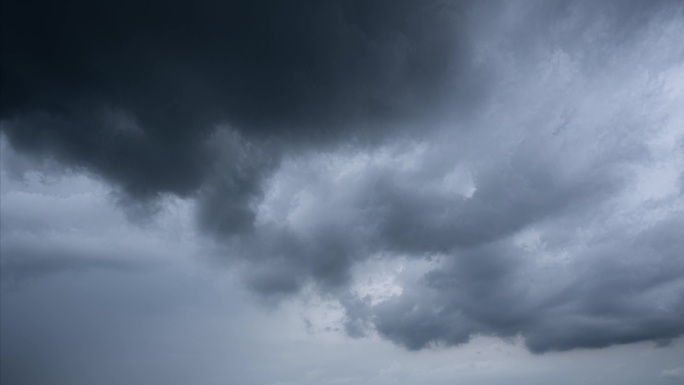 台风天狂风暴雨乌云密布延时摄影