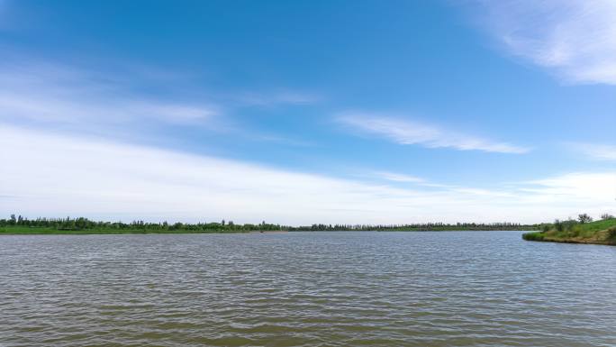 银川黄河湿地延时