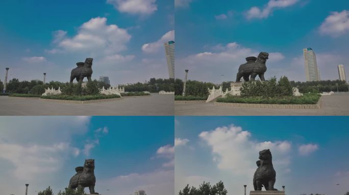 沧州铁狮子运动延时120fps高帧版