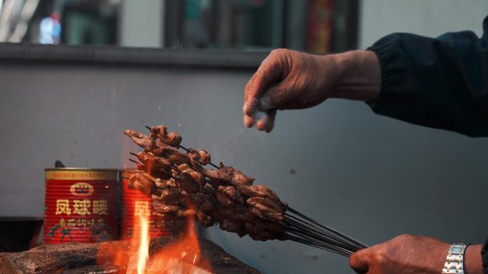 羊肉串制作