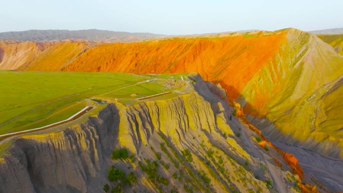 4K航拍新疆塔城地区安集海大峡谷秀丽景色