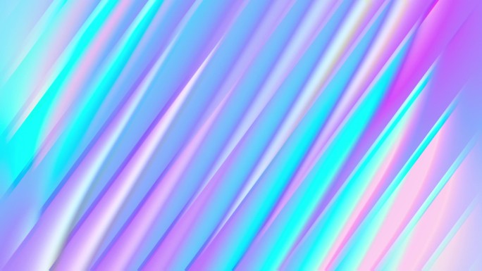 环状虹彩珍珠全息花瓣粉红色青紫背景。无缝彩虹动画复古墙纸。高质量的4k镜头