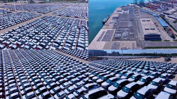 天津港新能源汽车出口装入船舶