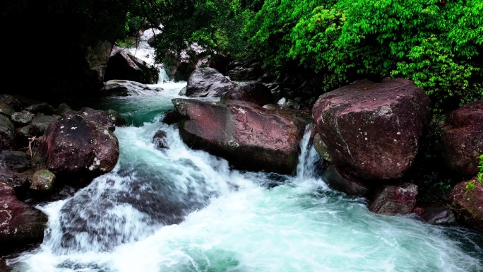 河水 溪流 山泉 河流 山水 水