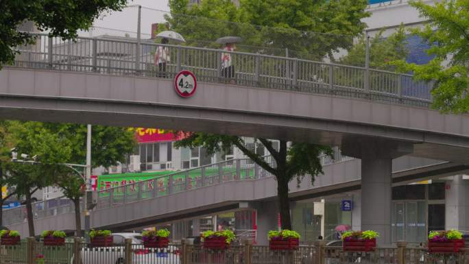 雨天的城市印象