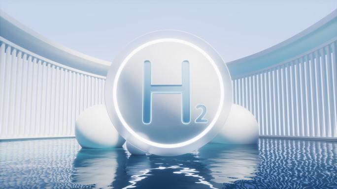 新能源氢能源概念3D渲染