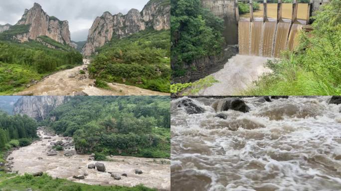 贵州高原雨季河流洪水