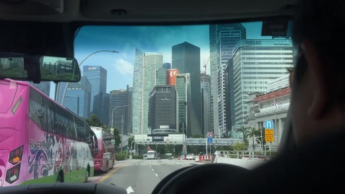 18车窗外的新加坡