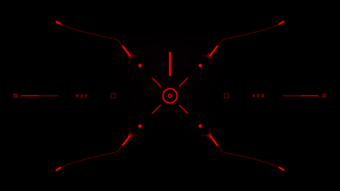 3组 4K 红色系HUD电子瞄准狙击