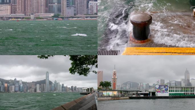 在香港经历台风