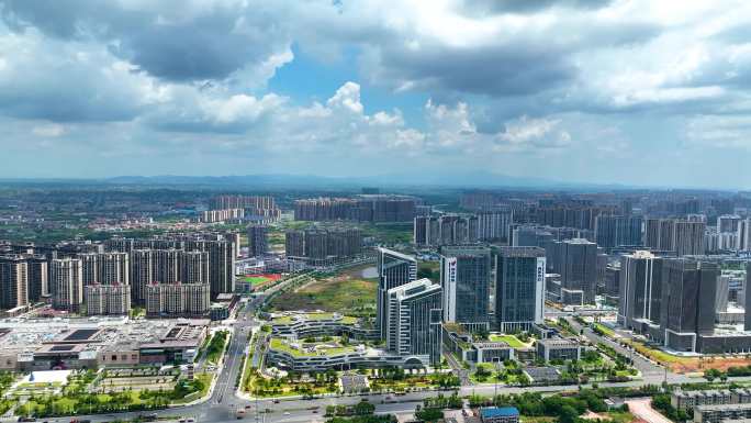 4K航拍衡阳市技术产业开发区创业中心4