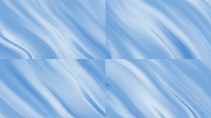 4k蓝色布料波纹抽象背景