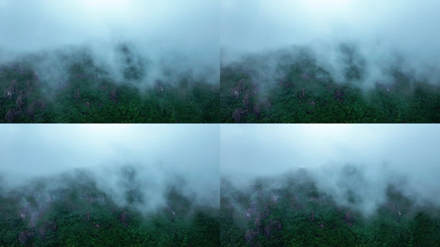 云海 山 雾气 森林 大自然 云雾 水墨