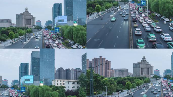 【4K】郑州花园路商圈日转夜延时