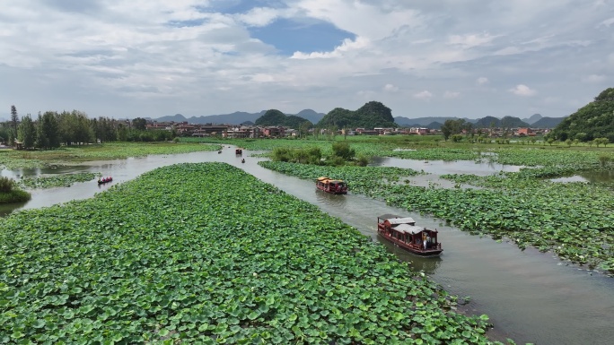 普者黑旅游景区航拍