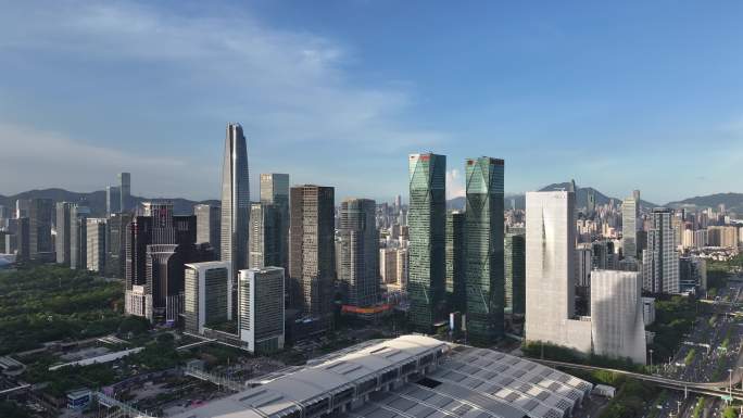 深圳福田区CBD航拍