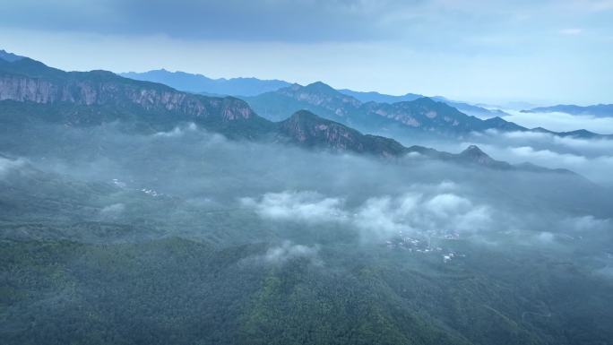 航拍河南新乡万仙山景色