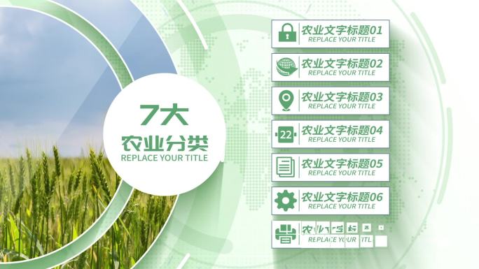 【2-10类】绿色农业信息分类AE模板
