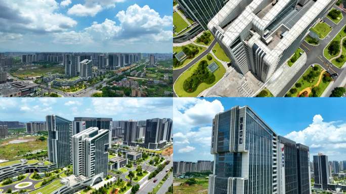 4K航拍衡阳市技术产业开发区创业中心2