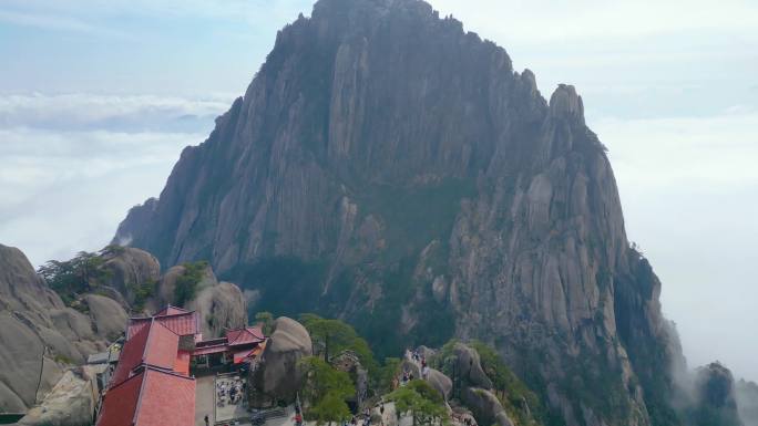 安徽黄山风景区云海延时美景唯美大自然风景