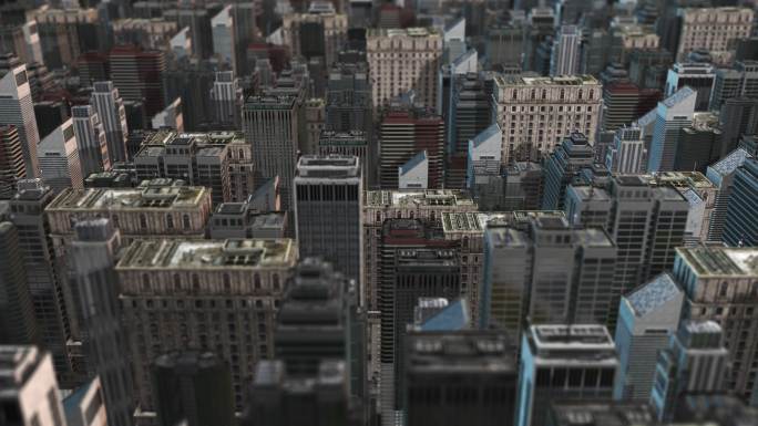 4K三维科幻城市背景素材